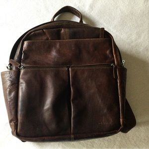 Jack Georges Vintage Leather Backpack
